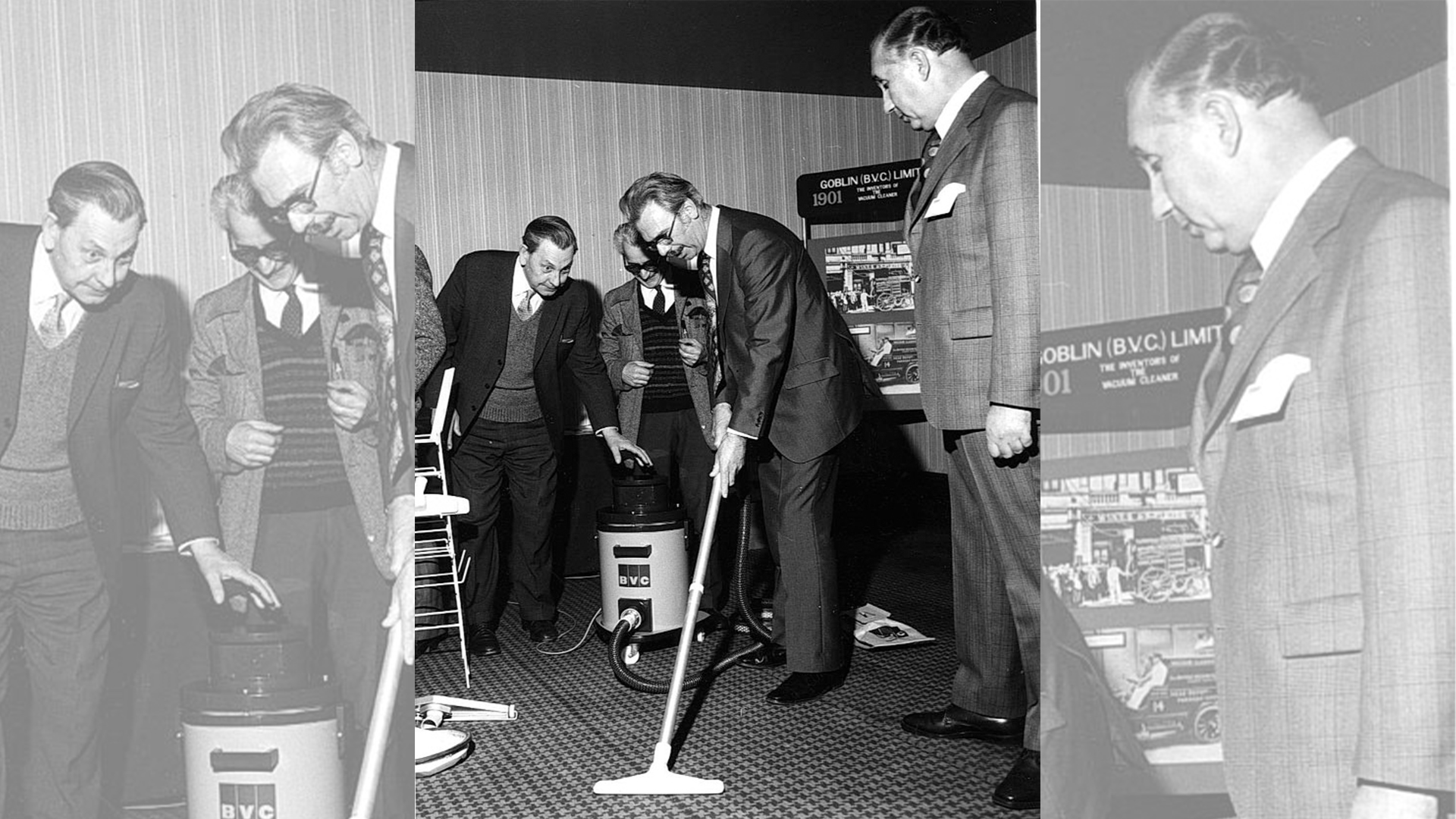 Vacuum Evaluation by, left-right: Ted Evans, Jack O’Sullivan and Brian Lovett, observed by John Totman.